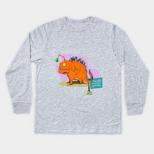 "Cute" Lake Monster Kids Long Sleeve T-Shirt